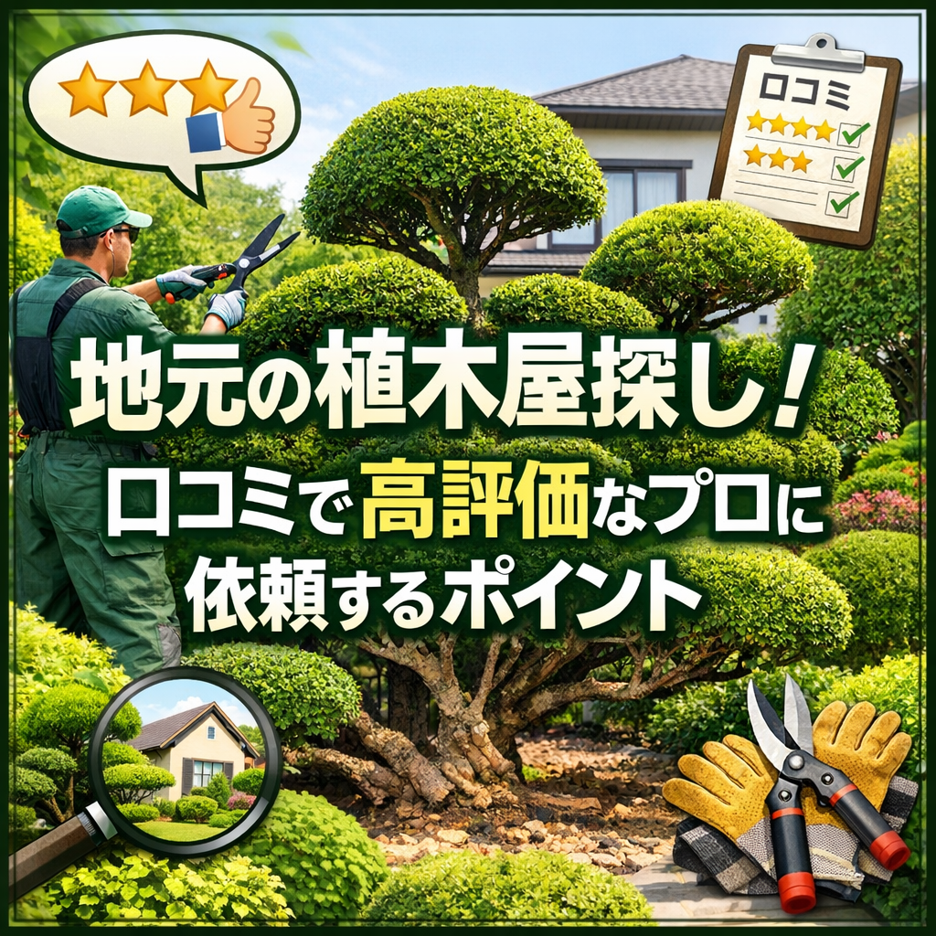 地元の植木屋探し！口コミで高評価なプロに依頼するポイント