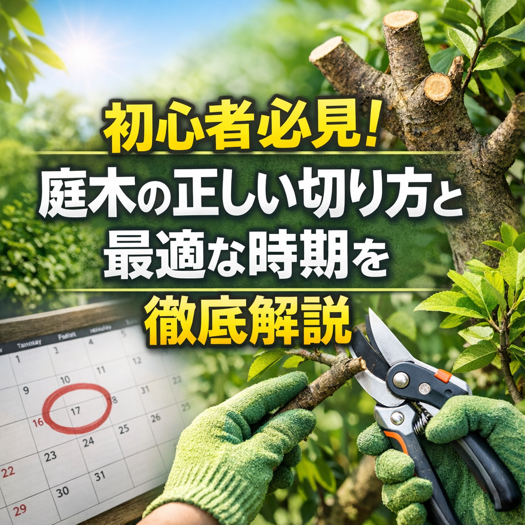初心者必見！庭木の正しい切り方と最適な時期を徹底解説
