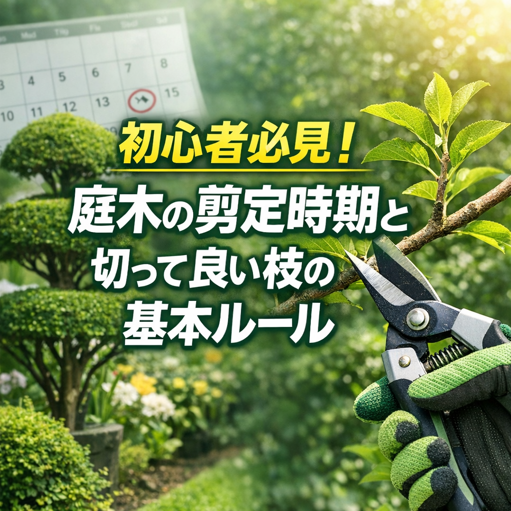 初心者必見！庭木の剪定時期と切って良い枝の基本ルール