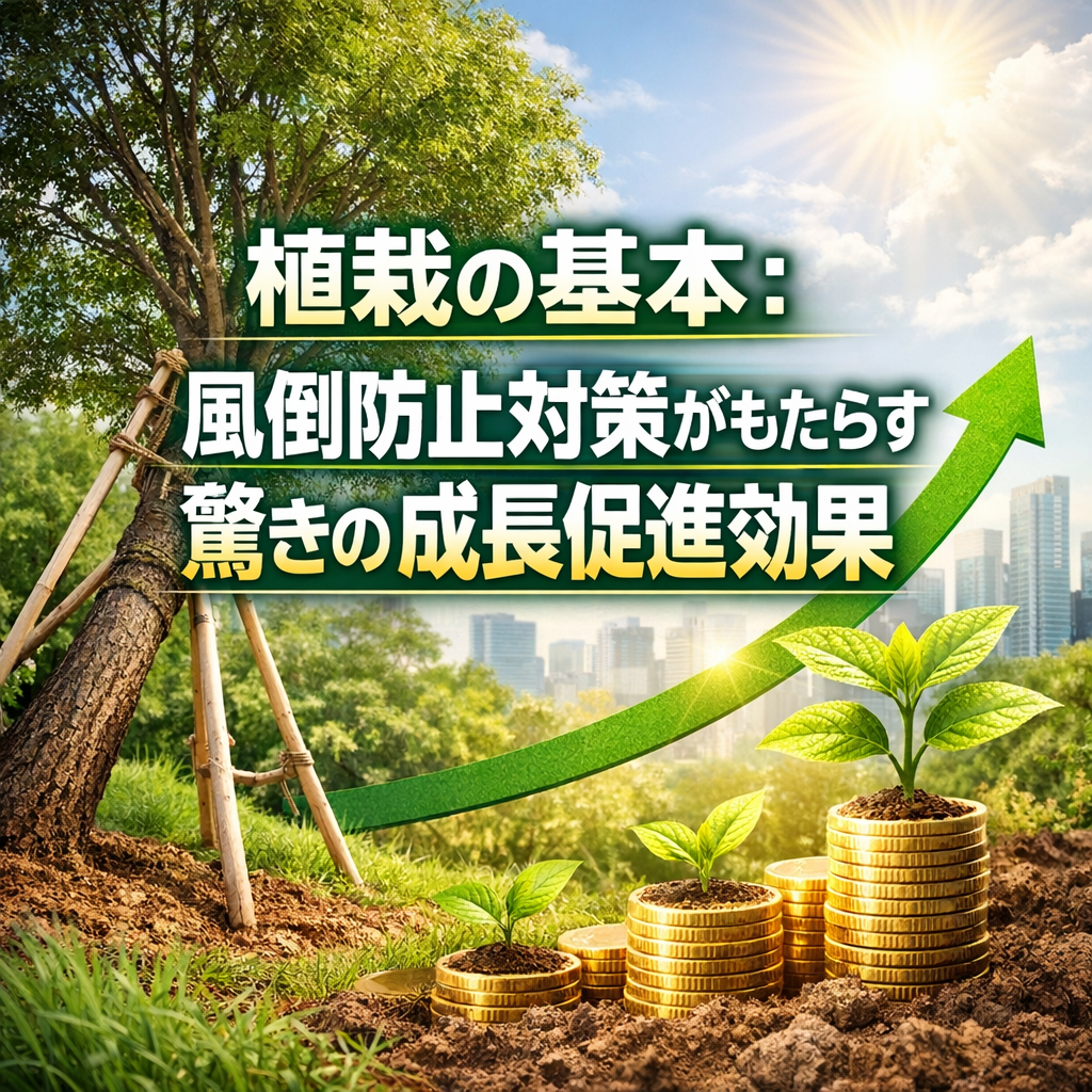 植栽の基本：風倒防止対策がもたらす驚きの成長促進効果
