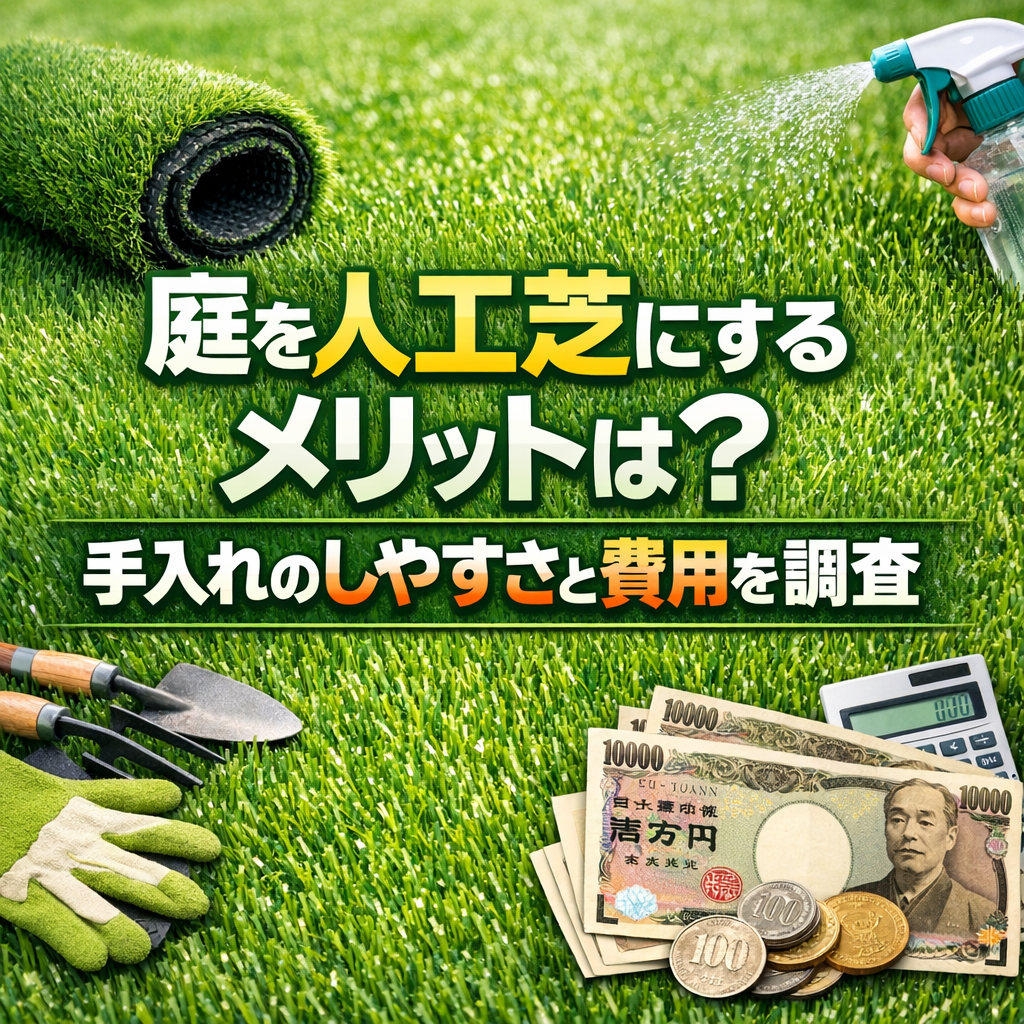 庭を人工芝にするメリットは？手入れのしやすさと費用を調査