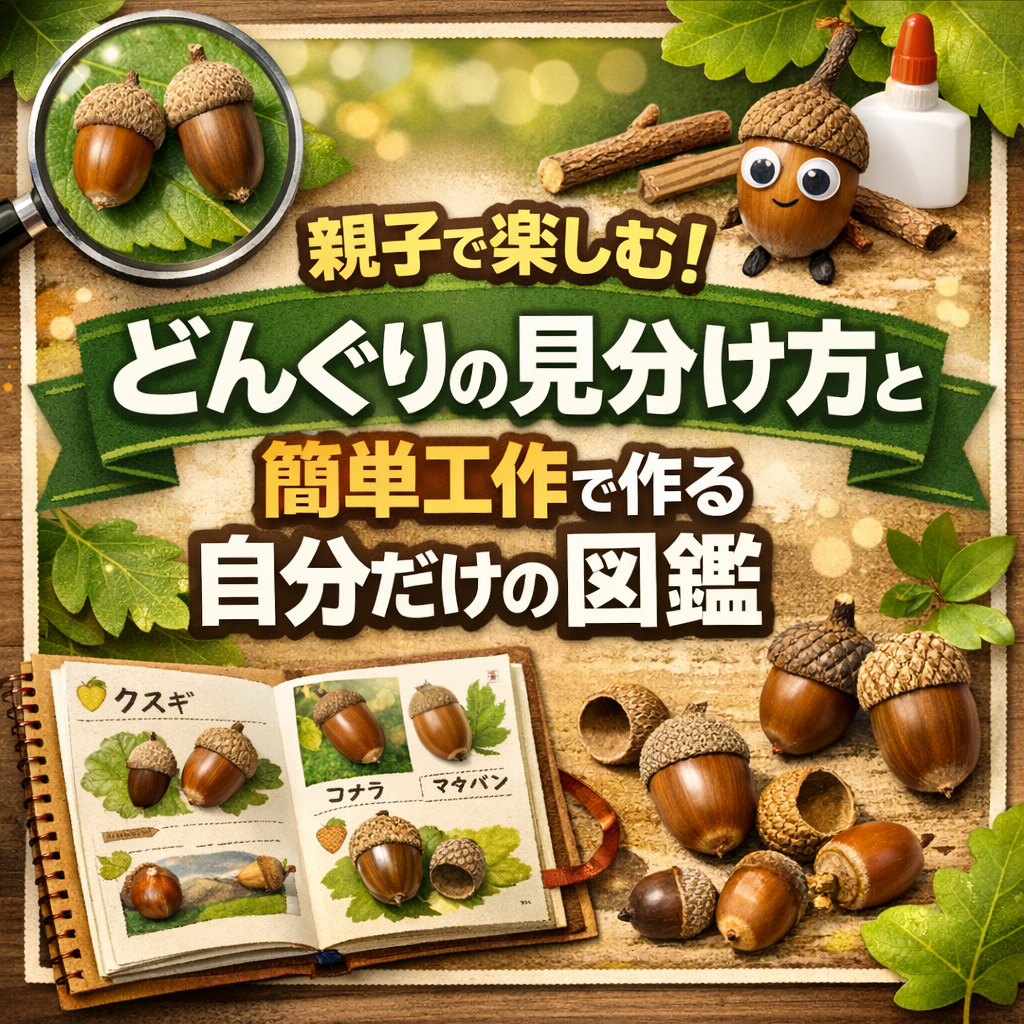 親子で楽しむ！どんぐりの見分け方と簡単工作で作る自分だけの図鑑