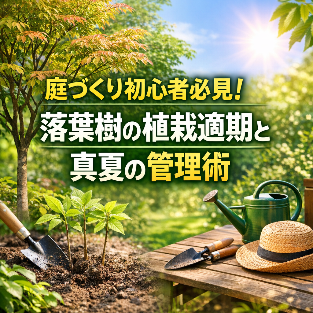 庭づくり初心者必見！落葉樹の植栽適期と真夏の管理術
