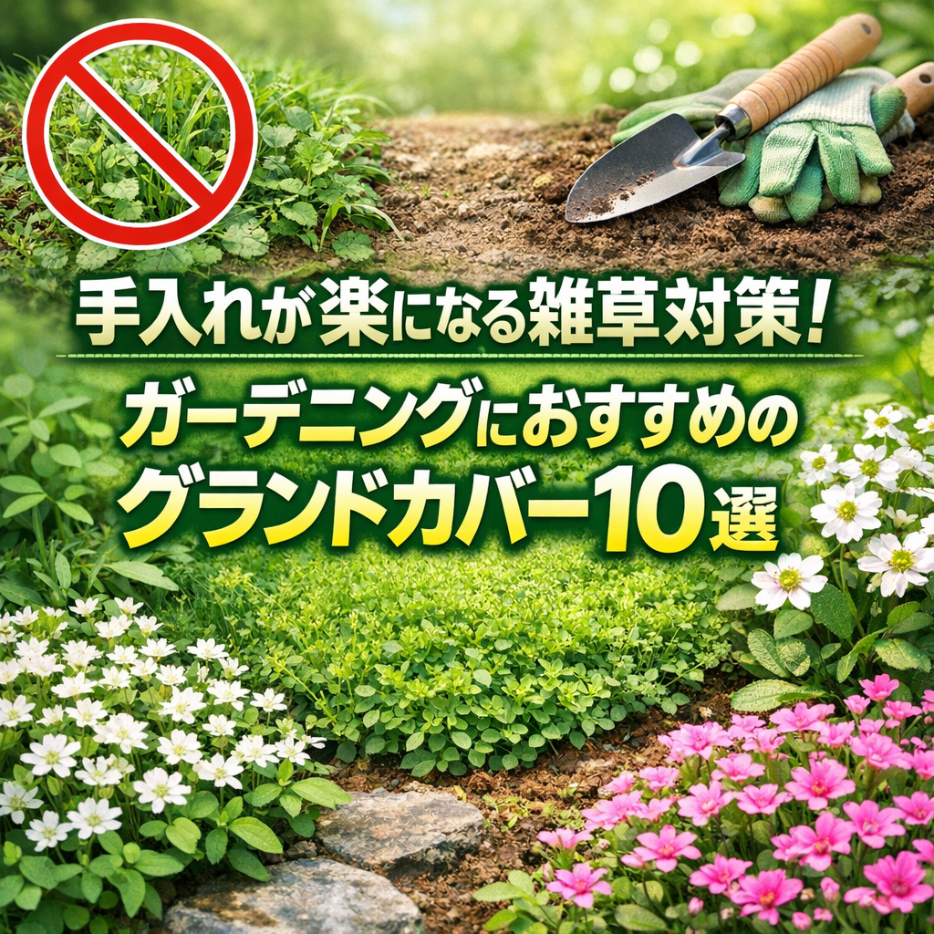 手入れが楽になる雑草対策！ガーデニングにおすすめのグランドカバー10選