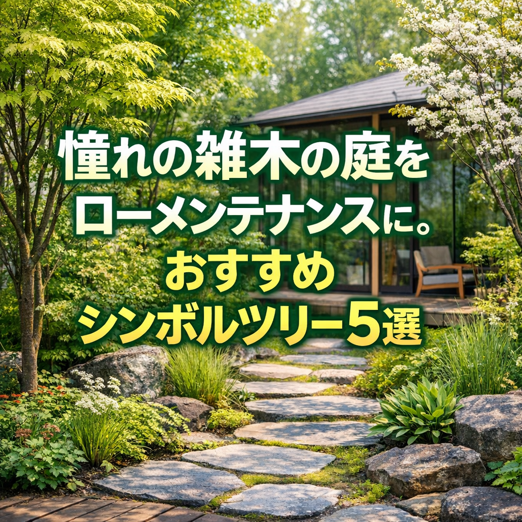 憧れの雑木の庭をローメンテナンスに。おすすめシンボルツリー5選