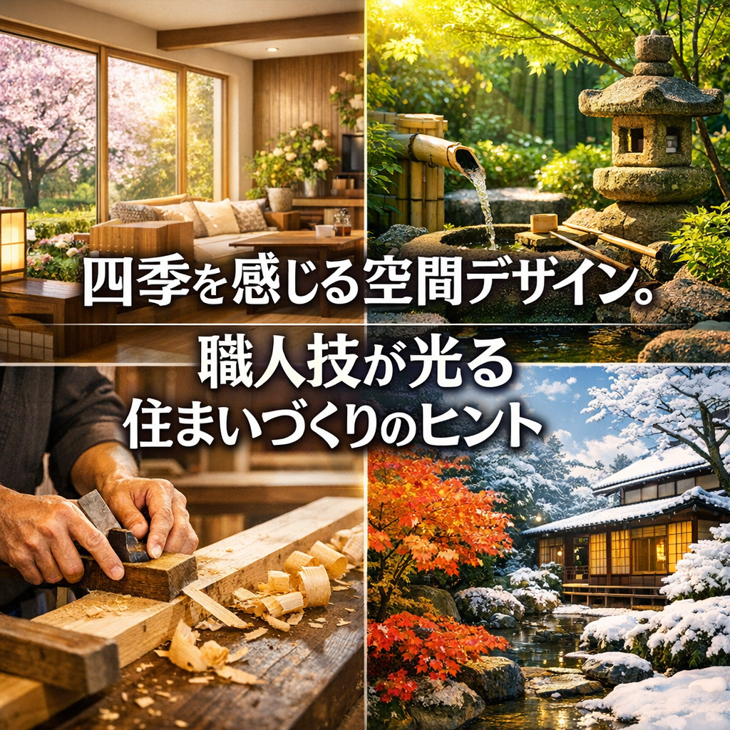 四季を感じる空間デザイン。職人技が光る住まいづくりのヒント