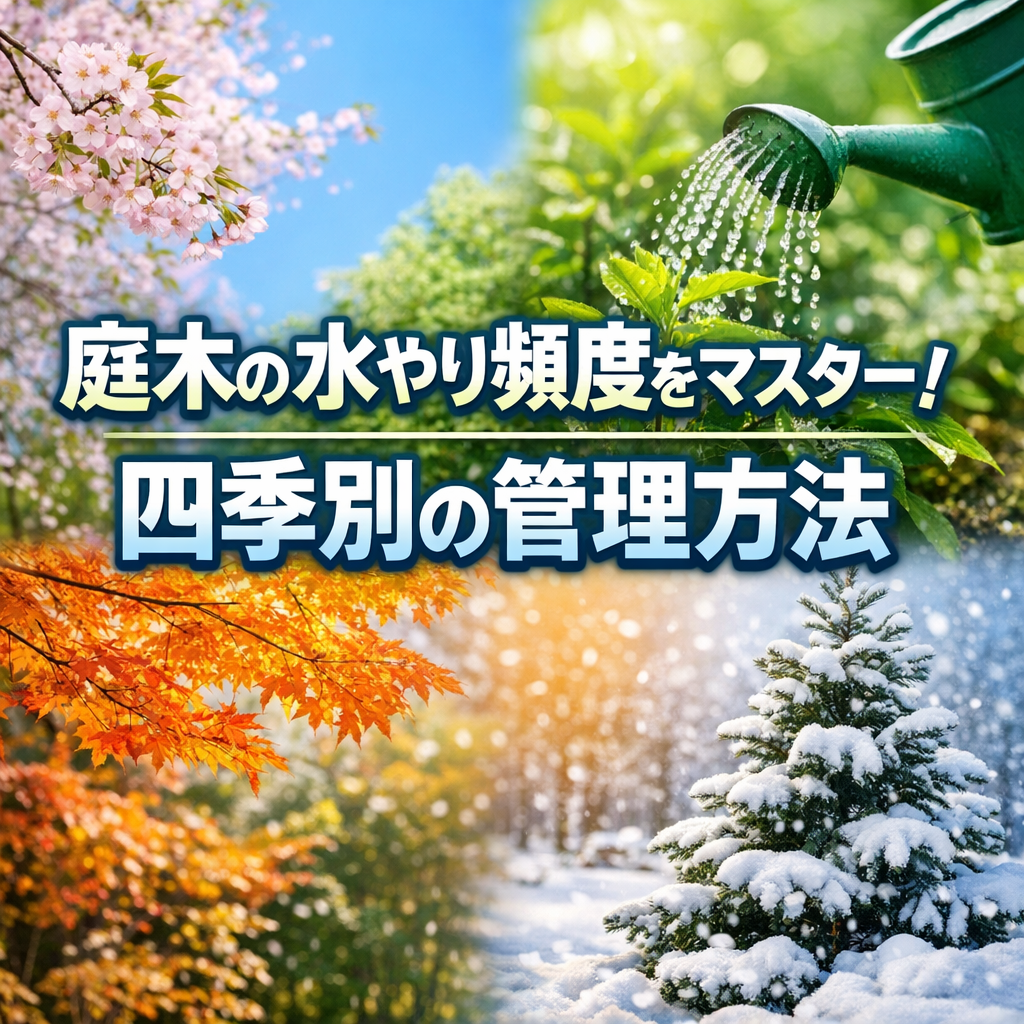 庭木の水やり頻度をマスター！四季別の管理方法