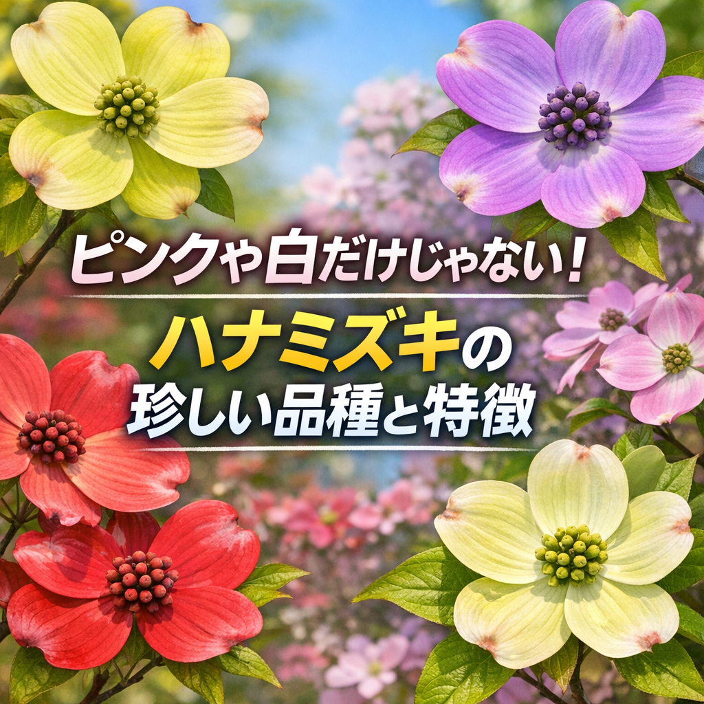 ピンクや白だけじゃない！ハナミズキの珍しい品種と特徴