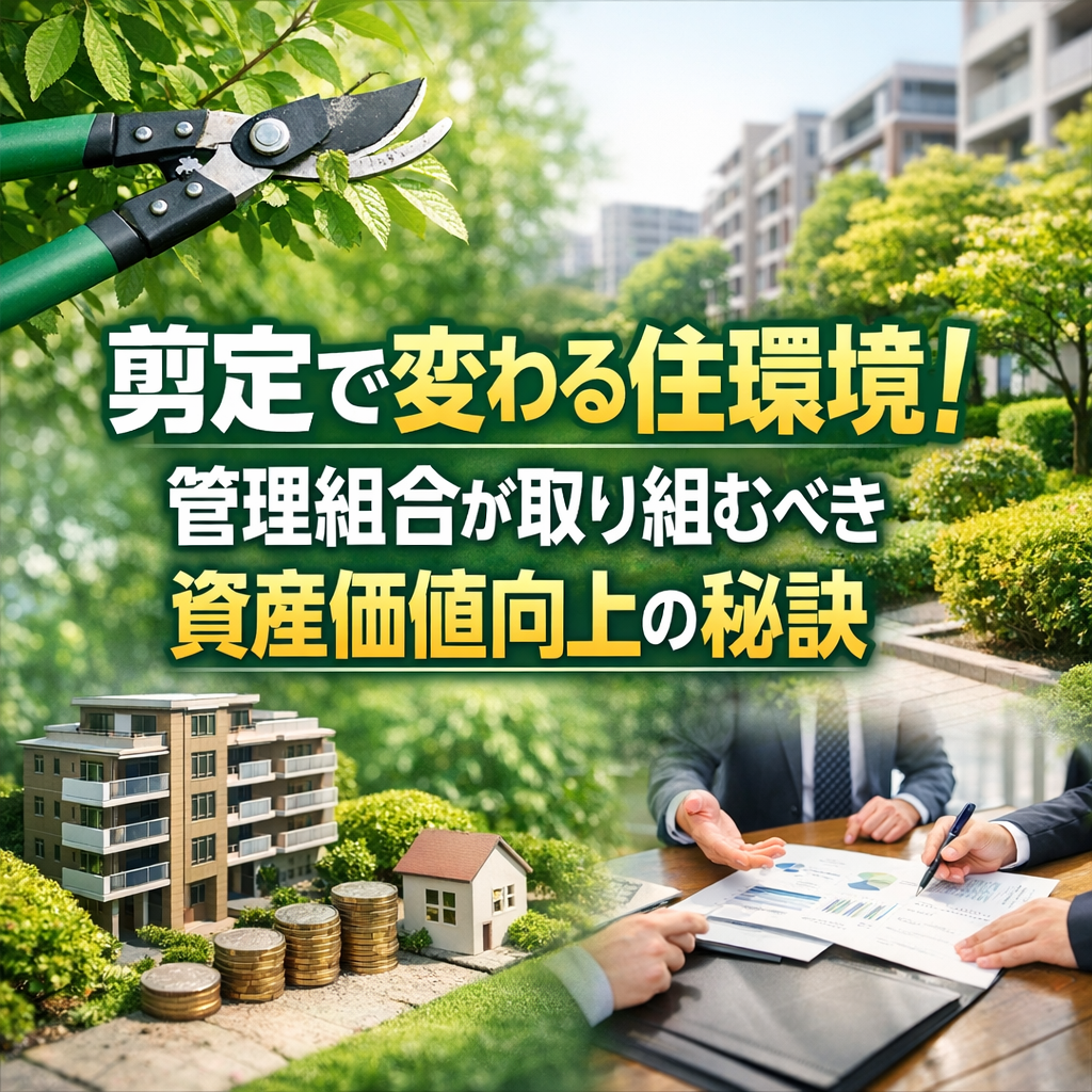 剪定で変わる住環境！管理組合が取り組むべき資産価値向上の秘訣