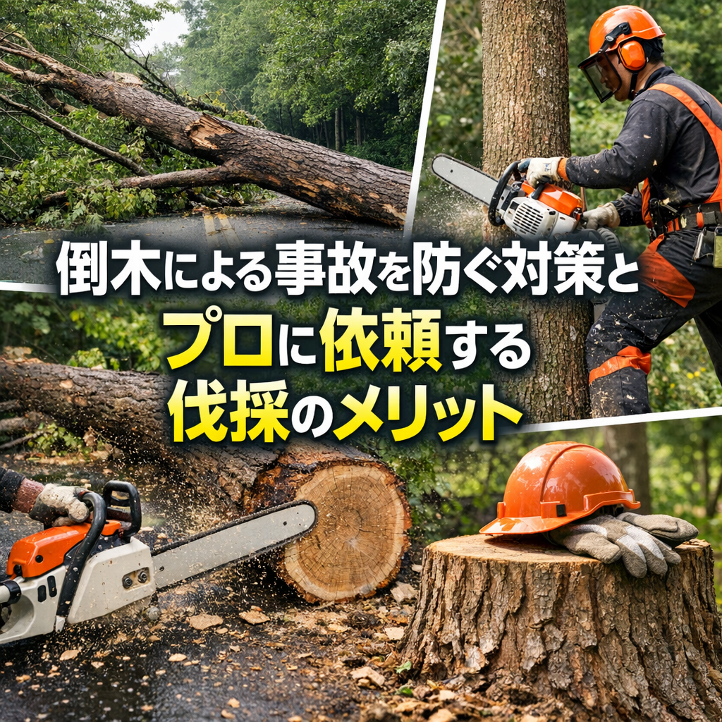 倒木による事故を防ぐ対策とプロに依頼する伐採のメリット