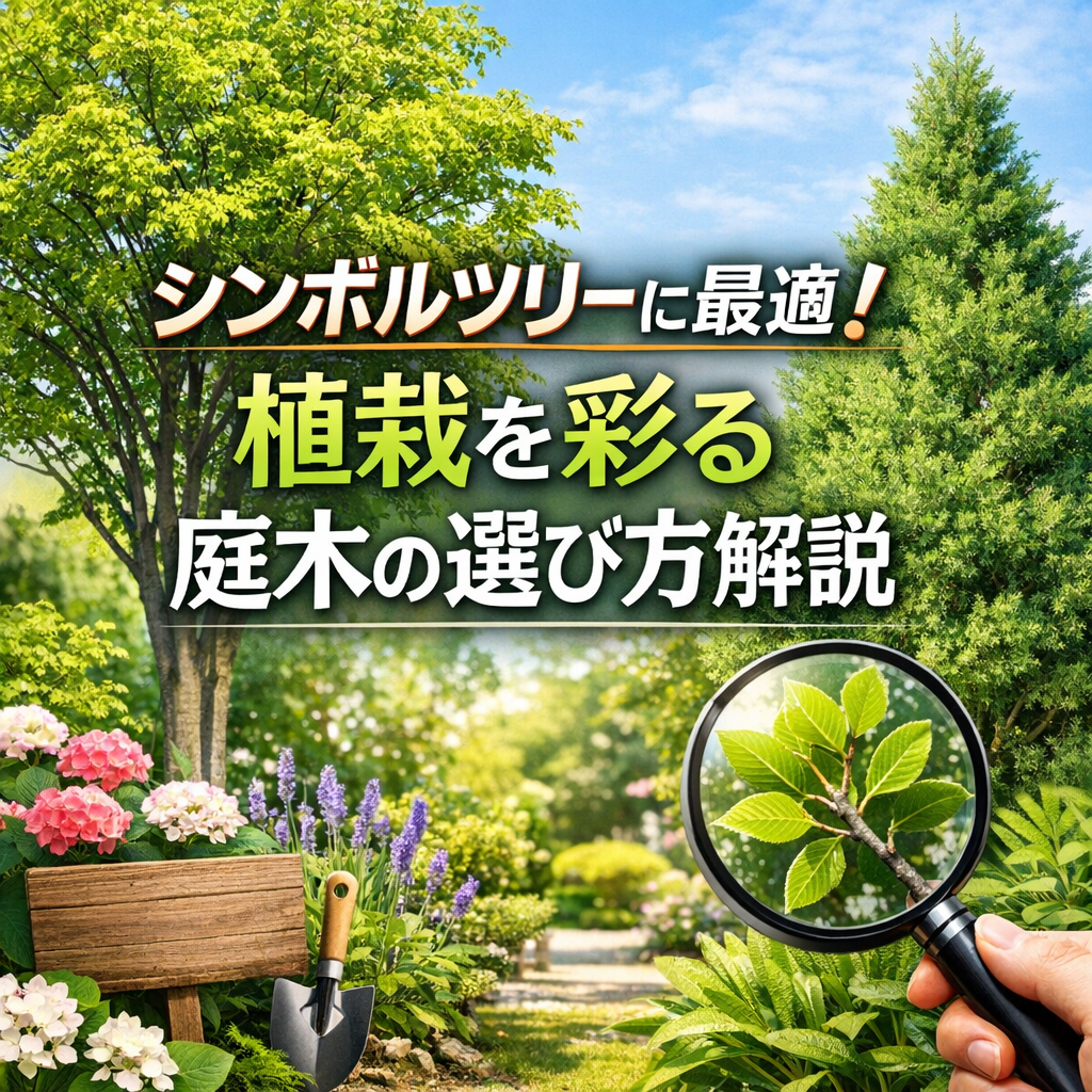 シンボルツリーに最適！植栽を彩る庭木の選び方解説