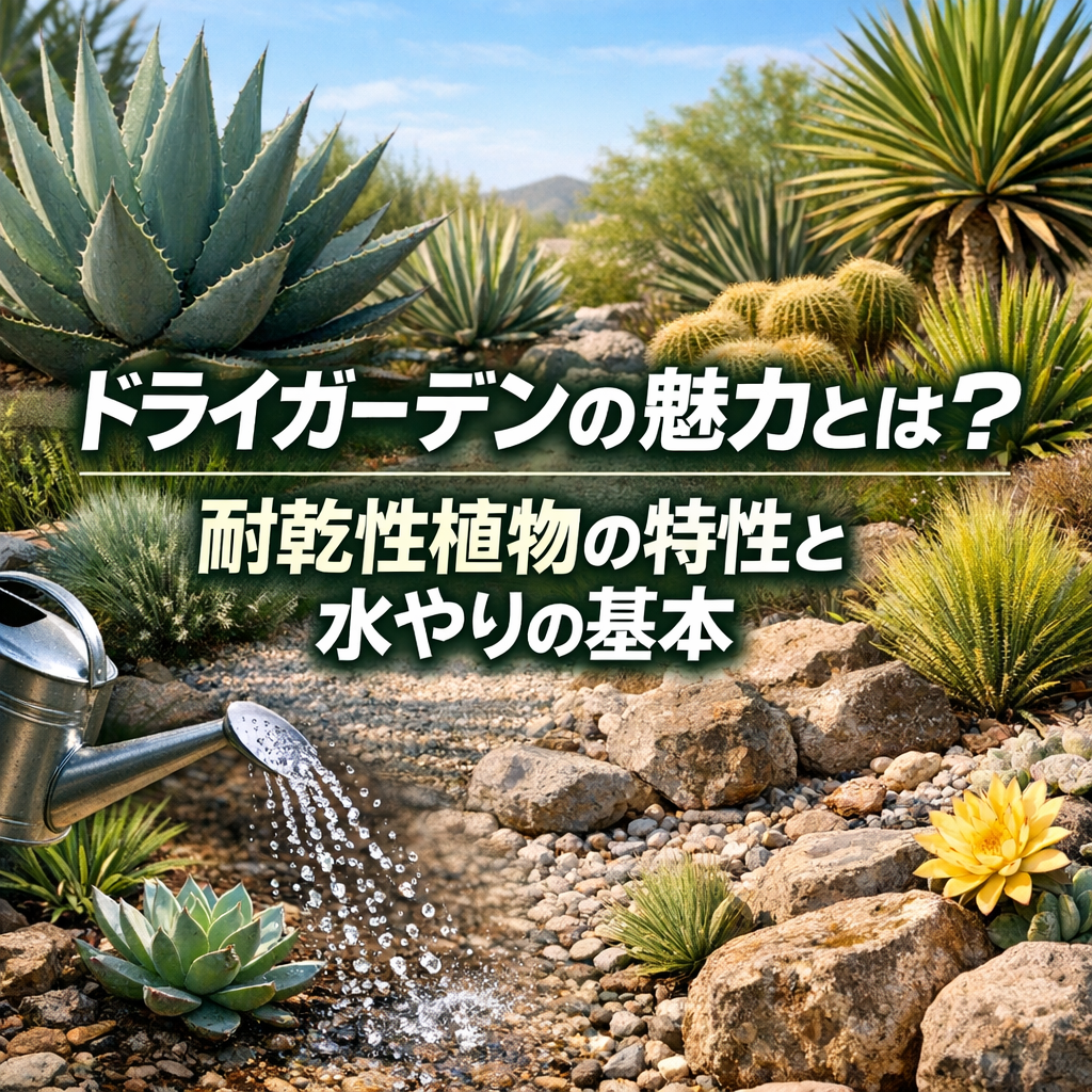 ドライガーデンの魅力とは？耐乾性植物の特性と水やりの基本