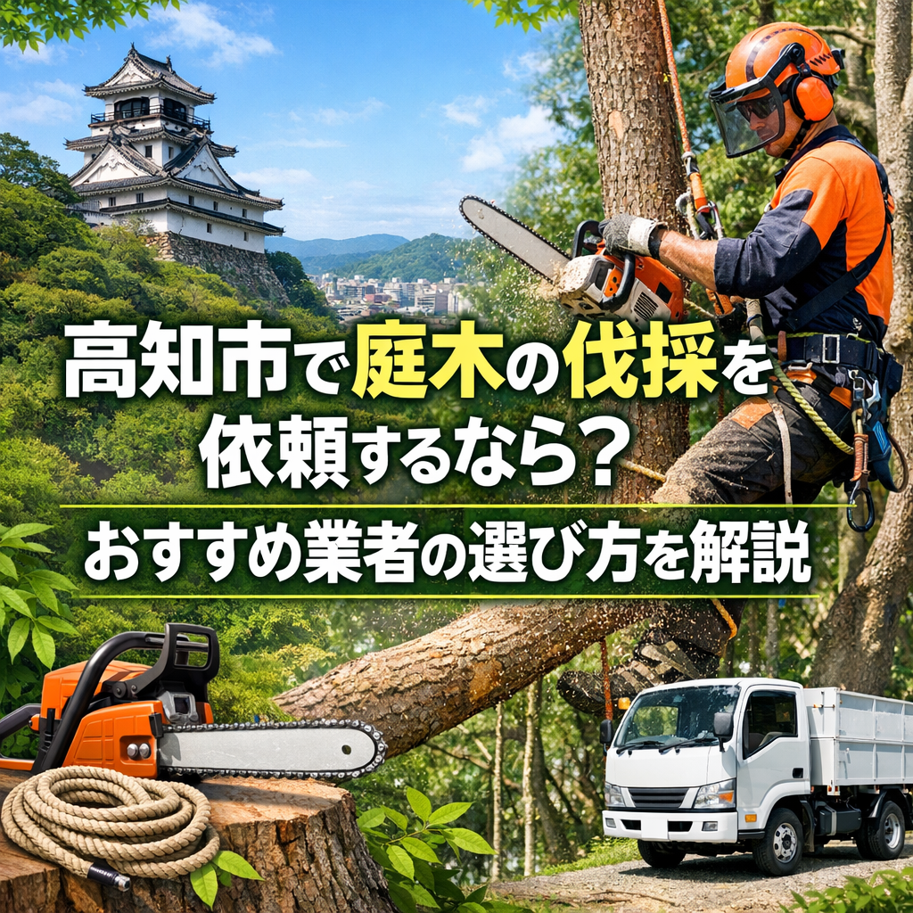 高知市で庭木の伐採を依頼するなら？おすすめ業者の選び方を解説