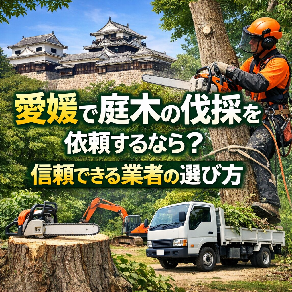 愛媛で庭木の伐採を依頼するなら？信頼できる業者の選び方