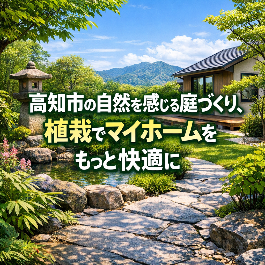 高知市の自然を感じる庭づくり、植栽でマイホームをもっと快適に