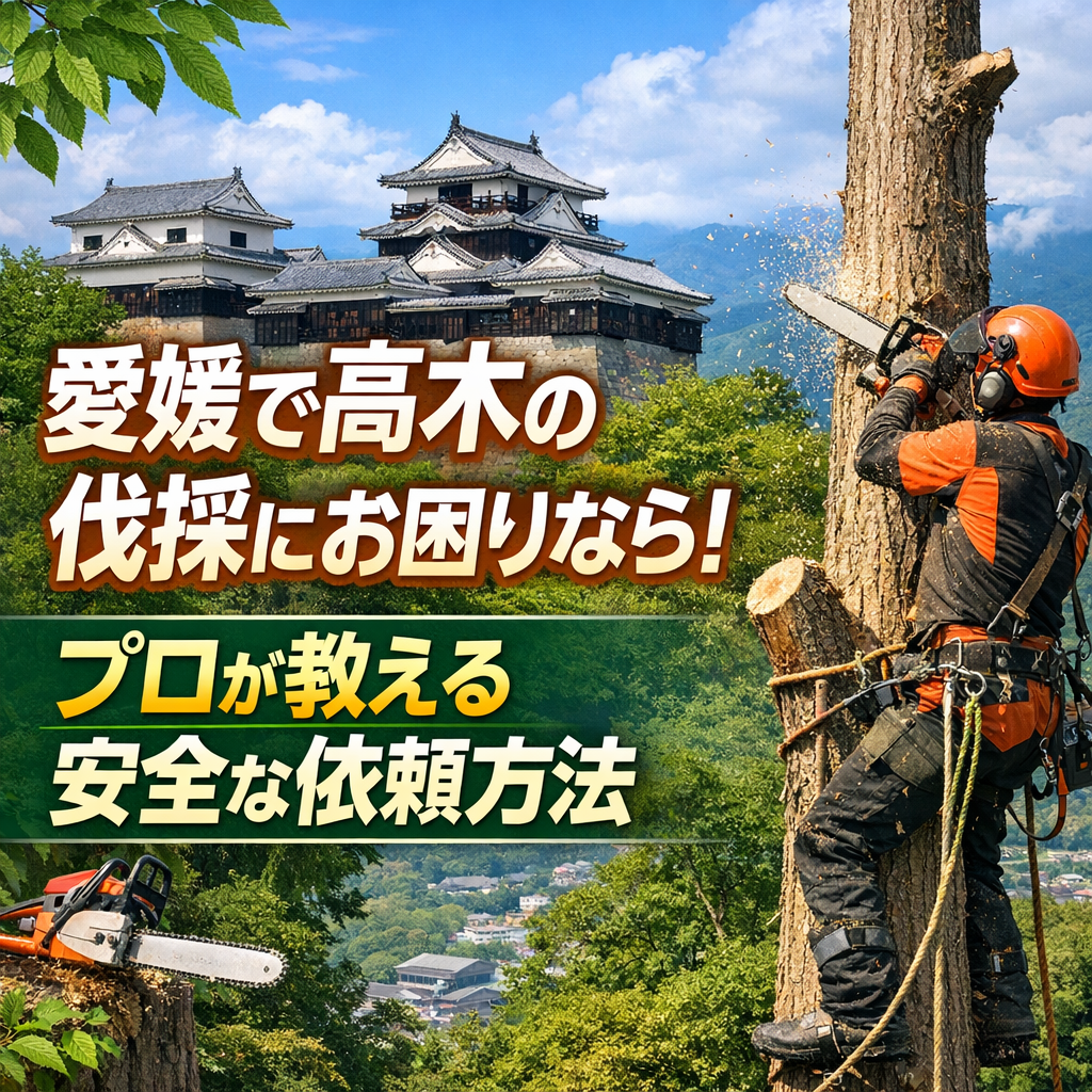 愛媛で高木の伐採にお困りなら！プロが教える安全な依頼方法