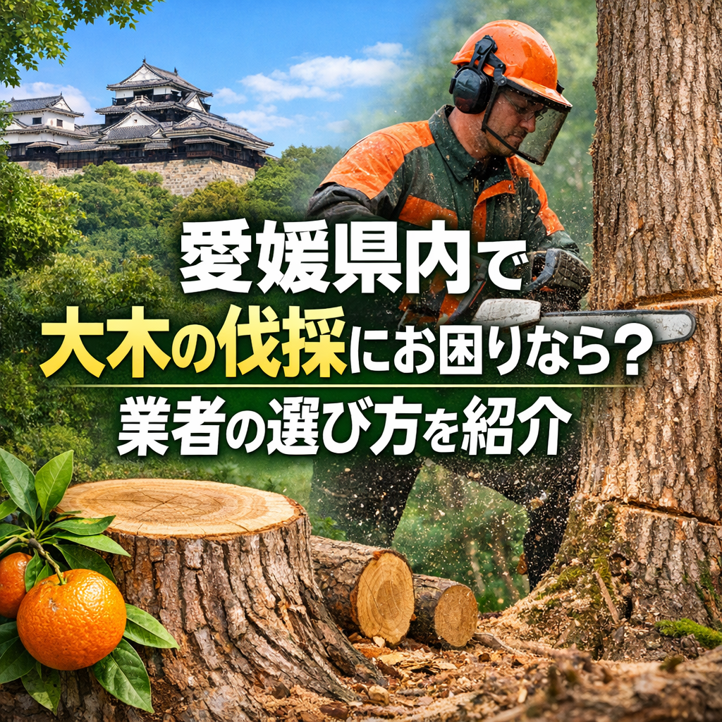 愛媛県内で大木の伐採にお困りなら？業者の選び方を紹介