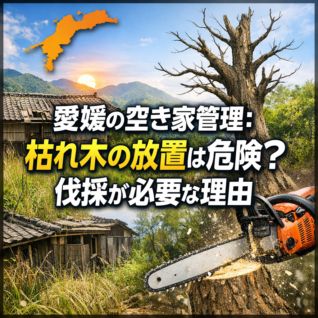 愛媛の空き家管理：枯れ木の放置は危険？伐採が必要な理由