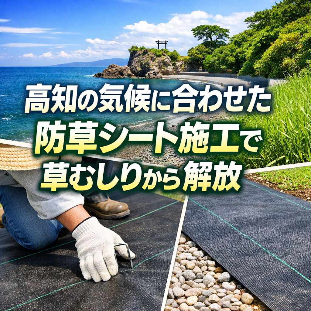 高知の気候に合わせた防草シート施工で草むしりから解放