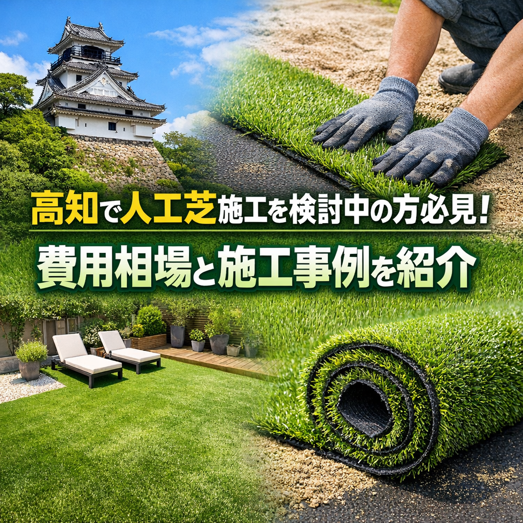高知で人工芝施工を検討中の方必見！費用相場と施工事例を紹介