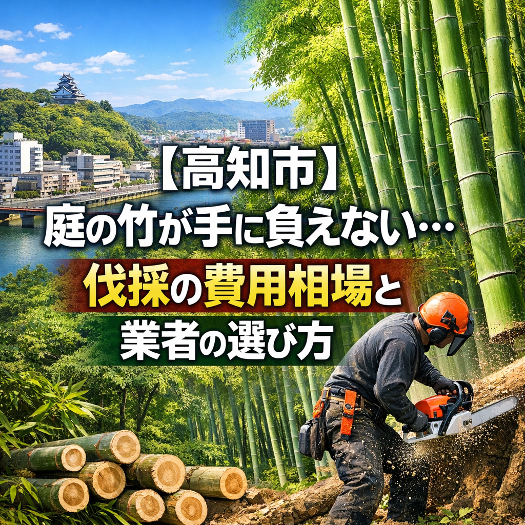 【高知市】庭の竹が手に負えない…伐採の費用相場と業者の選び方