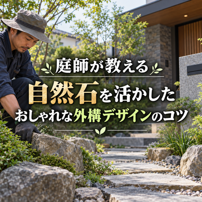 庭師が教える自然石を活かしたおしゃれな外構デザインのコツ